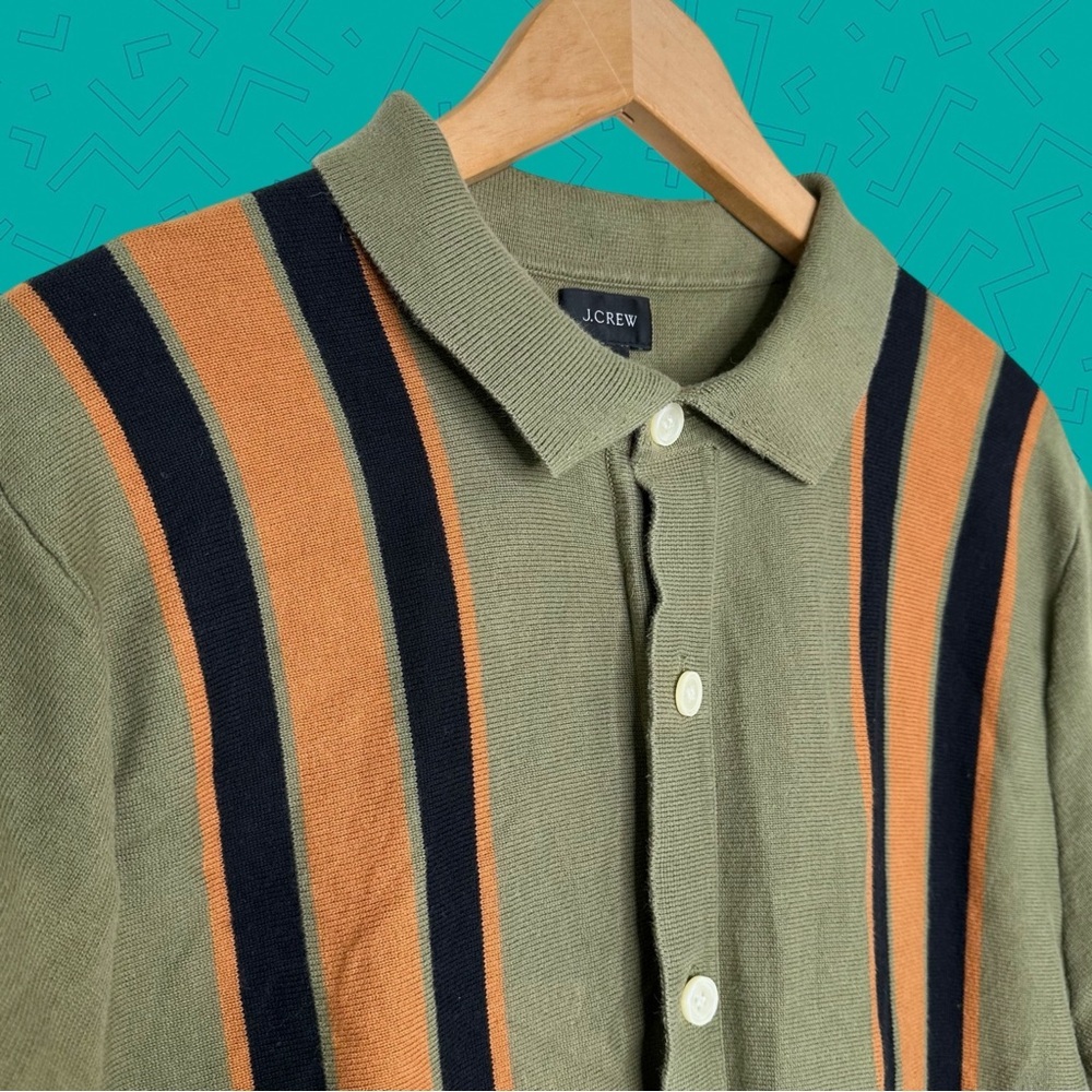 J. Crew Knitted Button Up Shirt